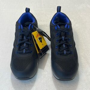 HERMAN SURVIVORS WOMENS WORK SHOE SIZE 9 BLACK , BLUE